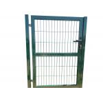 40x40mm Green Pvc Coated Wrought Iron Side Gates for sale