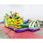 Backyard Commercial Inflatable Slide Dinosaur Jungle Park Bounce Castle for sale