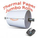 Plastic Or Paper Core Jumbo Thermal Paper Roll 810mm Width for sale