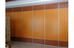 China Soundproof Material Wooden Foldable Partition Wall / Aluminium Frame Sliding Room Dividers supplier
