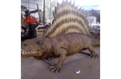 China Sunproof Realistic Animatronic Dinosaur 4m Dimetrodon Statue For Theme Park supplier