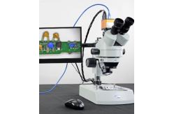 China HD206 Three Observation Head 360 ° Rotating Stereoscopic Microscope Working Distance 90-110mm supplier