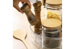 China Plastic Rotating Storage Container Clear Turntable For Cabinet supplier