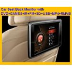 wireless game car pad 10.1” Headrest DVD Player support GAMES+IR+FM+SD+USB+MP4+RMVB for sale
