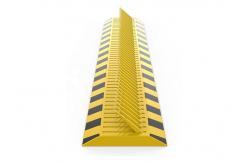 China High visibility Yellow Black A3 Steel Spike Barrier For Traffic Control System supplier