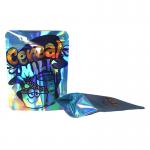 Holographic Effect Stand Up Pouch Matte Tear Notch Bag With Zipper