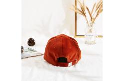 China Custom 56CM Suede Embroidered Baseball Caps With PU Brim supplier