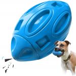 Non Toxic Rubber Puppy Chew Ball 5.4x3in With Squeaker for sale
