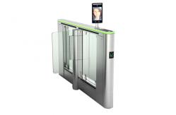 China Electrical Pedestrian Swing Gate , IP 54 Swing Barrier Gate Facial Recognition System supplier