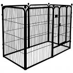 Puppy Pet Dog Play Kennel Foldable Steel Wire Dog Fence Panels for sale