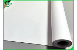China 880mm * 150 foot Plain white 80gsm inkjet plotter printing paper rolls supplier