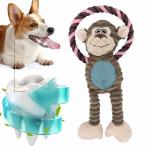 Monkey Shape Indestructible Plush Dog Toys Soft Dog Toys For Heavy Chewers for sale
