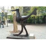 Art Deco Life Size Bird Sculpture Bronze Animal Statues Casting Finish for sale