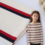Breathable And Skin-friendly And Soft Striped Knit Fabric For Tracksuit for sale