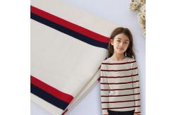 China Breathable And Skin-friendly And Soft Striped Knit Fabric For Tracksuit supplier