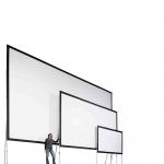 Front Rear 200 Inches Foldable Projector Screen Frame Matt White for sale