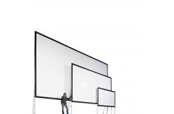 China Front Rear 200 Inches Foldable Projector Screen Frame Matt White supplier