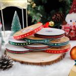 1cm*45m Chritsmas Printed Ribbon For Gift Packing And Garment Accessories for sale