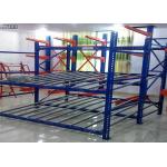 Stainless Steel Q235B Carton Flow Rack Roller Sliding Shelves Powder Coated Surface for sale