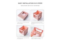China Large Space Cat Litter Box Enclosed Box Foldable self cleaning litter box supplier