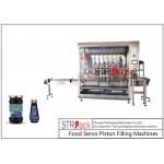 Automatic Piston Glass Bottle Filling Machine 6 Heads 1 Liter for Blueberry Jam for sale