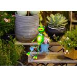 Metal Frog Bicycle Flowerpot Interior Decoration Outdoor Garden Flowerpot for sale