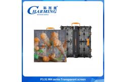 China P3.91 IP65 Transparent Video Wall Led Display Winproof  Outdoor 500*500mm supplier
