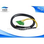 4 / 8 / 12 Core Waterproof Fiber Pigtails Patch Cords , SC APC Multi Mode Fiber Pigtail for sale