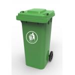 Wholesale plastic green waste bin plastic dustbin with lid waste bin plastic dustbin