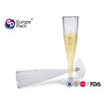 China Disposable Plastic Champagne Glasses for sale