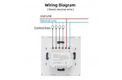 China 16A Max Tuya Zigbee Light Switch IEEE 802.11bgn Wifi Touch Light Switch supplier