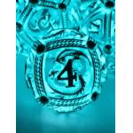 Hot selling Polyhedral Luminous Night Light In The Dark led Dice Set for sale