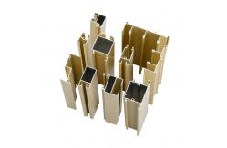 China Beige Powder Coating T8 Aluminum Sliding Section supplier