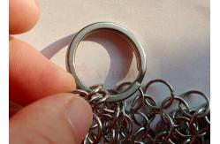 China Customizable 7x7inch Chain Mail Cast Iron Cleaner Rust Resistance supplier