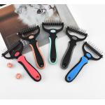 Pet Shredding Brush Portable Stainless Steel Pet Hair Remover for sale