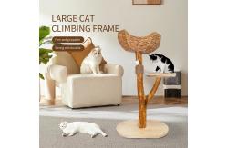 China Cat Tree Unique Design Natural Wood Cat Tower Easy Climbing Small  cat supplier