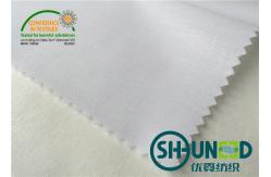 China White Cotton Interlining With Hard Handfeeling , Interfacing Material supplier