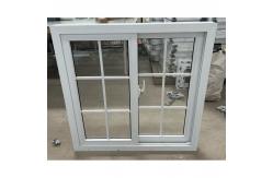 China UPVC / PVC Sliding Window And Door Stained Glass Sliding Windows With Grill supplier