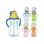 BPA Free Multicolor 9oz 290ml PP Silicone Baby Weighted Straw Cup for sale