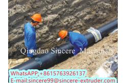 China Plastic Underground Municipal Drainage Spiral Pipe Extruding Machinery For HDPE supplier