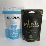Gravure Printing Stand Up Bags Smell Proof For Sherbinskis Bacio Gelato Weed Leaf for sale