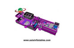 China Customized Pink 18 OZ Tarpaulin Inflatable Theme Park supplier