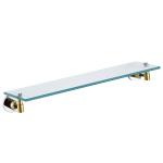 Rectangular Floating Glass Shelves Rustproof Wall Mounted Stainless Steel Shampoo Rack for sale