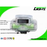 232 Lum LED Mining Cap Lamp Anti Explosion With OLED Screen USB Charger