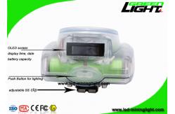 China 232 Lum LED Mining Cap Lamp Anti Explosion With OLED Screen USB Charger supplier