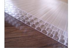 China Sun Sheets PC Embossed Sheets 16mm Polycarbonate Honeycomb Layers supplier