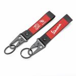 Vintage Vespa-Inspired Key Lanyard | Customizable Red-Black Badge | Premium Metal Clasps & Timeless Appeal​ for sale
