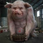 Customized Animatronic Realistic Pigs Adult Age For Shopping Malls for sale