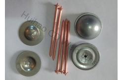 China Insulation Fastener Capacitor Discharge CD Stud Welding Pins With Copper Plated supplier