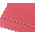 Red 5.5kg/M2 High Gloss Aluminum Composite Panel With Heat Resistance for sale